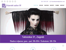 Tablet Screenshot of frizerski-salon-w.hr